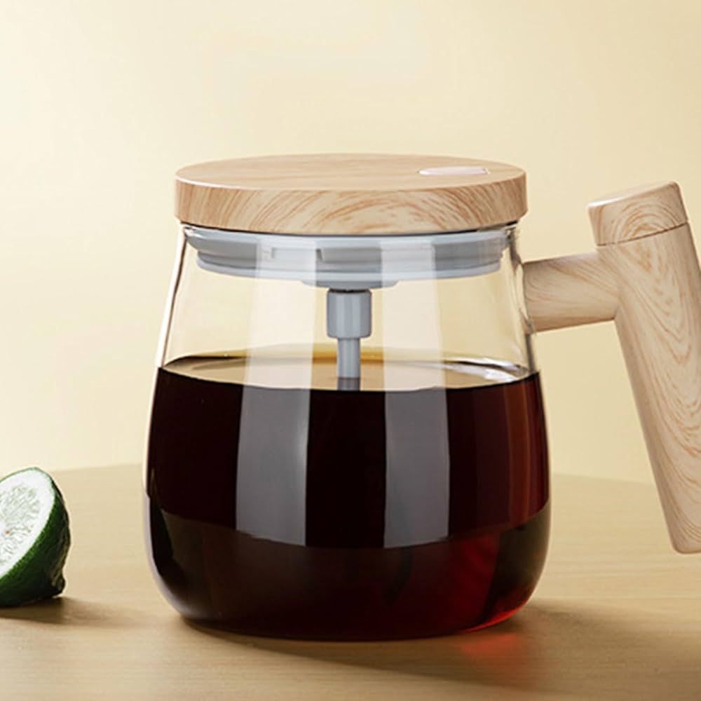 New Rechargeable Self-Stirring Coffee Mug, 400ml Electric Mixing Cup with Automatic Stirring Function