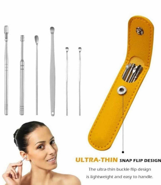 Ear Wax Cleaning Tools Kit with Leather Pouch
Regular priceRs 1200.00 PKR